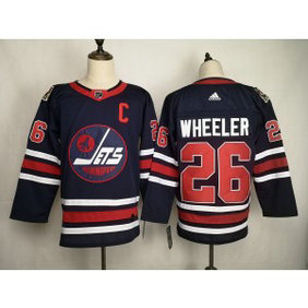 NHL Jets 26 Blake Wheeler Blue 2019 New Adidas Men Jersey