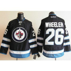NHL Jets 26 Blake Wheeler Navy Blue Men Jersey