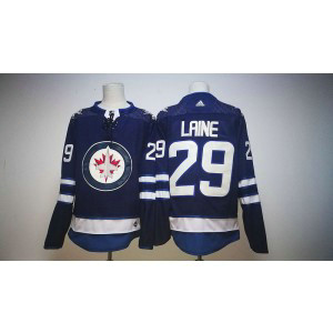 NHL Jets 29 Patrik Laine Navy Adidas Men Jersey