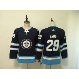 NHL Jets 29 Patrik Laine Navy Adidas Youth Jersey