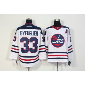 NHL Jets 33 Dustin BYFUGLIEN White 2016 Heritage Classic Reebok A Patch Men Jersey