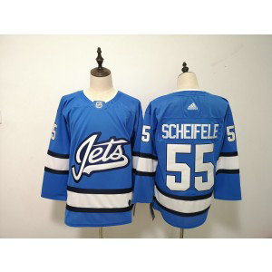 NHL Jets 55 Mark Scheifele Blue New Alternate Adidas Men Jersey