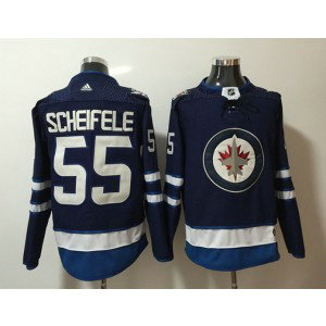 NHL Jets 55 Mark Scheifele Navy Adidas Men Jersey