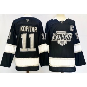 NHL Kings 11 Anze Kopitar Black 2024 New Fanatics Men Jersey