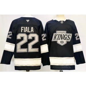NHL Kings 22 Fiala Black 2024 New Fanatics Men Jersey