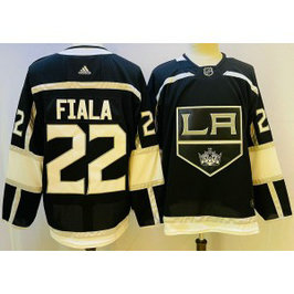 NHL Kings 22 Fiala Black Adidas Men Jersey