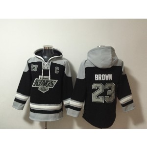 NHL Kings 23 Brown Black Hoodie Sweatshirt