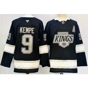 NHL Kings 9 Adrian Kempe Black 2024 New Fanatics Men Jersey