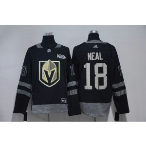 NHL Knights 18 James Neal Black 100th Anniversary Adidas Men Jersey