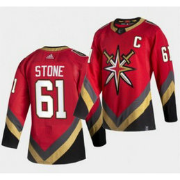 NHL Knights 61 Mark Stone 2021 Red Reverse Retro Adidas Men Jersey