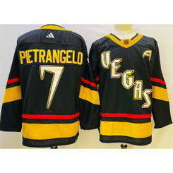 NHL Knights 7 Alex Pietrangelo Black 2022-23 Retro Adidad Men Jersey