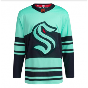 NHL Kraken Blank 2022-23 Retro Adidas Men Jersey
