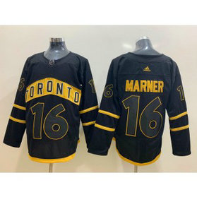 NHL Leafs 16 Mitch Marner Black Adidas Men Jersey