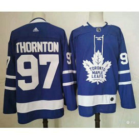 NHL Leafs 97 Joe Thornton Blue Adidas Men Jersey