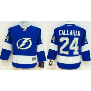NHL Lightning 24 Ryan Callahan Blue Home Women Jersey