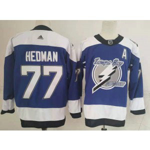 NHL Lightning 77 Victor Hedman Blue 2021 Retro Adidas Men Jersey NHL Lightning 77 Victor Hedman Blue 2021 Retro Adidas Men Jersey