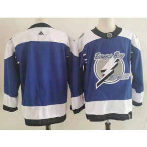 NHL Lightning Blank 2021 New Retro Adidas Men Jersey