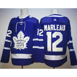 NHL Maple Leafs 12 Patrick Marleau Blue Adidas Men Jersey