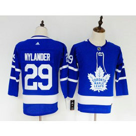 NHL Maple Leafs 29 William Nylander Blue Adidas Women Jersey