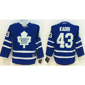 NHL Maple Leafs 43 Nazem Kadri Blue Youth Jersey