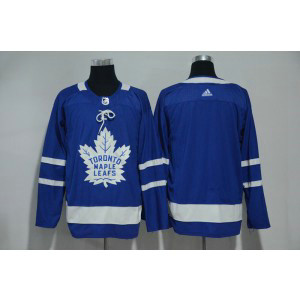 NHL Maple Leafs Blank Blue Adidas Men Jersey