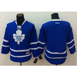 NHL Maple Leafs Blank Blue Youth Jersey