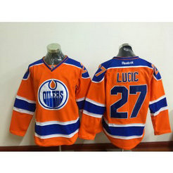 NHL Oilers 27 Milan Lucic Orange Reebok Men Jersey