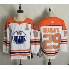 NHL Oilers 29 Leon Draisaitl White 2020 New Adidas Men Jersey NHL Oilers 29 Leon Draisaitl White 2020 New Adidas Men Jersey