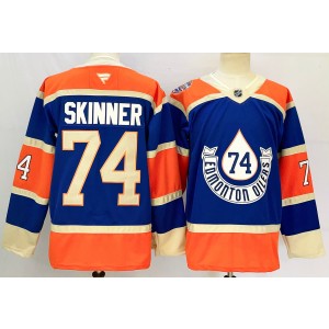 NHL Oilers 74 Skinner Blue 2024 New Fanatics Men Jersey