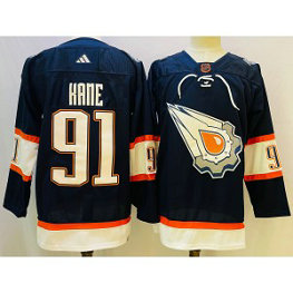 NHL Oilers 91 Hane Navy 2022-23 Retro Adidad Men Jersey