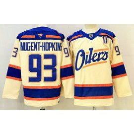 NHL Oilers 93 Nugent-Hopkins White 2025 New Men Jersey