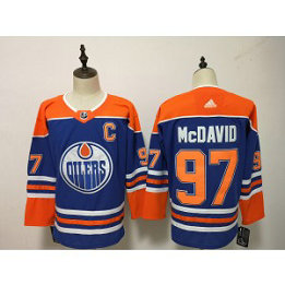 NHL Oilers 97 Connor McDavid Blue Alternate Adidas Men Jersey NHL Oilers 97 Connor McDavid Blue Alternate Adidas Men Jersey