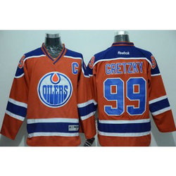 NHL Oilers 99 Wayne Gretzky Orange C PatchCCM Throwback Men Jersey NHL Oilers 99 Wayne Gretzky Orange C PatchCCM Throwback Men Jersey