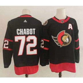 NHL Ottawa Senators 72 Thomas Chabot 2020 New Adidas Men Jersey