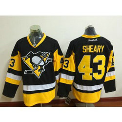 NHL Penguins 43 Conor Sheary Black Reebok Men Jersey NHL Penguins 43 Conor Sheary Black Reebok Men Jersey