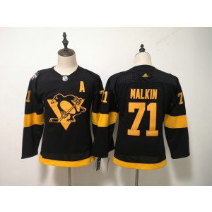 NHL Penguins 71 Evgeni Malkin 2019 Stadium Series Black Adidas Youth Jersey