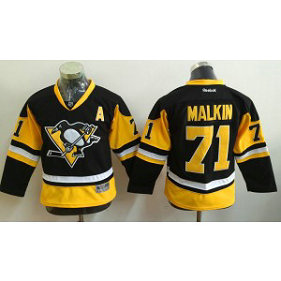 NHL Penguins 71 Evgeni Malkin Black Reebok Youth Jersey