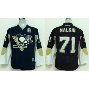 NHL Penguins 71 Evgeni Malkin Black Youth Jersey NHL Penguins 71 Evgeni Malkin Black Youth Jersey