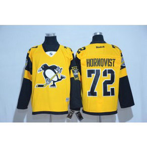NHL Penguins 72 Patric Hornqvist Yellow 2017 Stadium Series Reebok Men Jersey
