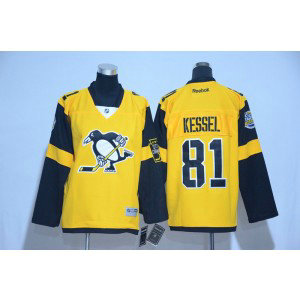 NHL Penguins 81 Phil Kessel Yellow 2017 Stadium Series Reebok Youth Jersey