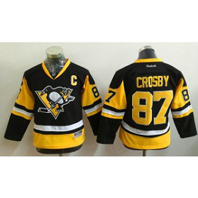 NHL Penguins 87 Sidney Crosby Black Youth Jersey NHL Penguins 87 Sidney Crosby Black Youth Jersey