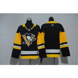 NHL Penguins Blank Black Adidas Youth Jersey