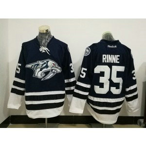 NHL Predators 35 Pekka Rinne Blue Men Jersey