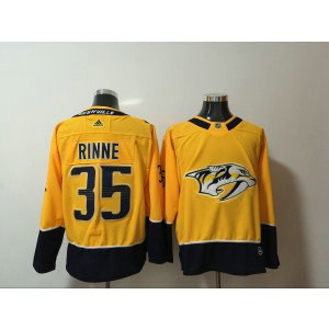 NHL Predators 35 Pekka Rinne Yellow Adidas Men Jersey NHL Predators 35 Pekka Rinne Yellow Adidas Men Jersey