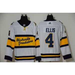 NHL Predators 4 Ryan Ellis White 2020 Winter Classic Adidas Men Jersey