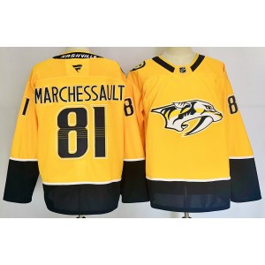 NHL Predators 81 Marchessault Yellow 2024 New Men Jersey