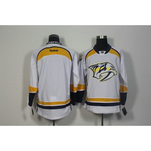 NHL Predators Blank White Road Men Jersey