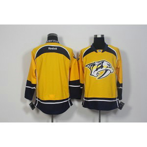 NHL Predators Blank Yellow Home Men Jersey