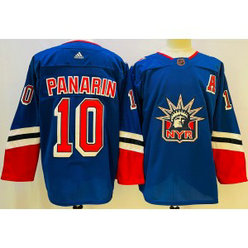 NHL Rangers 10 Artemi Panarin Blue 2022-23 Retro Adidas Men Jersey