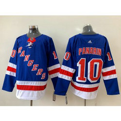 NHL Rangers 10 Artemi Panarin Blue Adidas Men Jersey